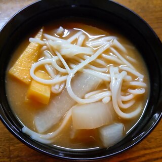 大根と薩摩芋と素麺の味噌汁